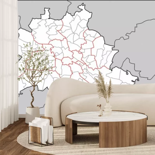 Sticker Berlijn Bezirke Ortsteile