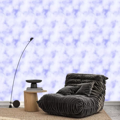 Behang Cloudy tie dye sky marble light seamless endless textured pattern background