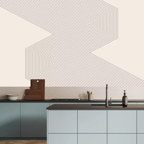 Fotobehang Lijnen minimalistische abstractie