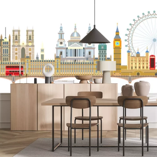 Sticker London skyline vector 6