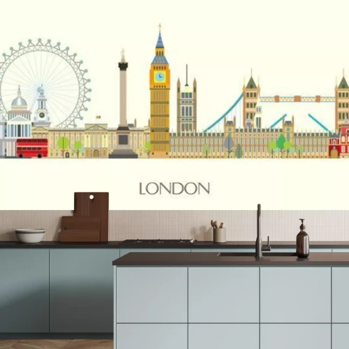 Sticker London skyline vector 7