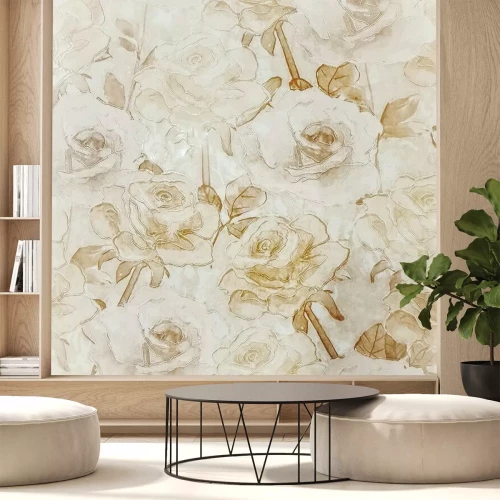 Sticker Theekleurige rozen