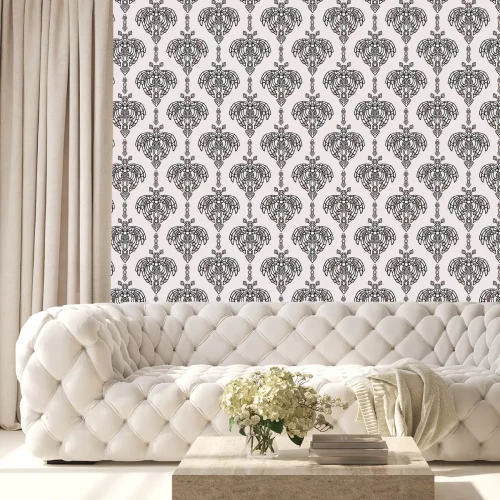 Behang Decoratief patroon op een pastelkleurige achtergrond