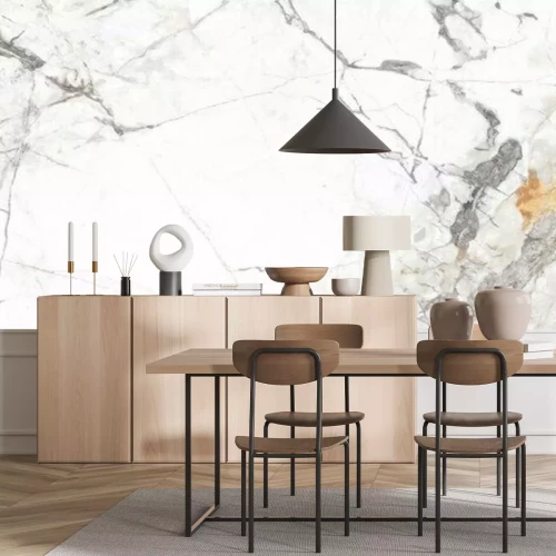 Fotobehang Gebarsten marmeren muur