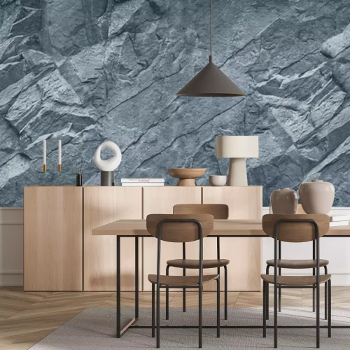 Fotobehang Grijze 3D Steen