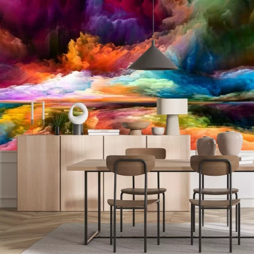 Fotobehang 3D kleurtextuur