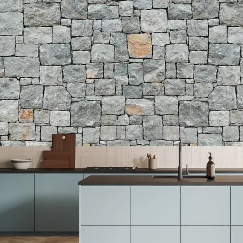 Fotobehang Kubusvormige steen