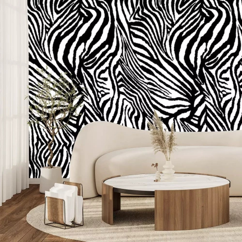 Sticker Zwart-wit zebra motief