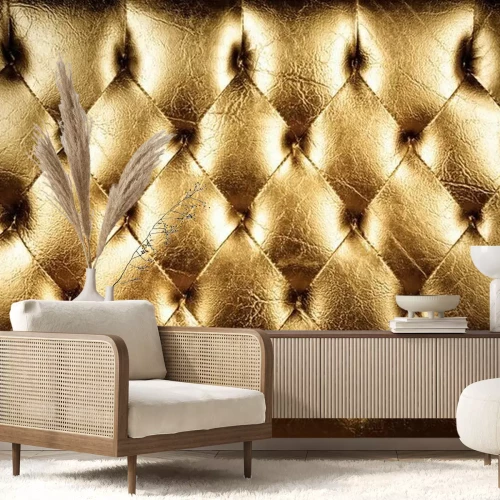 Fotobehang Imitatie van gouden materiaal