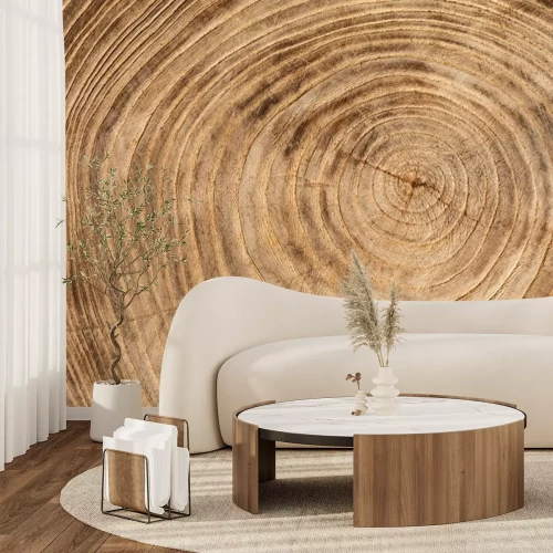 Fotobehang Korrel van een gevelde boom