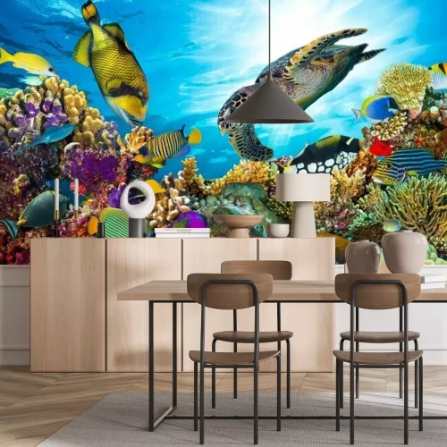 Fotobehang Koraalrif en zeedieren