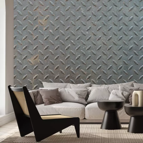 Fotobehang Metaalstructuur