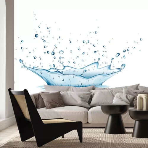 Sticker Opspattend water moderne illustratie