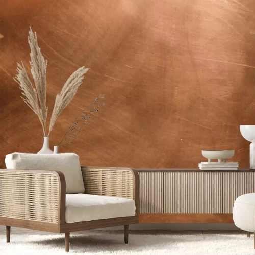 Fotobehang Krassen op een roestige textuur