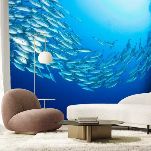 Fotobehang School van vissen