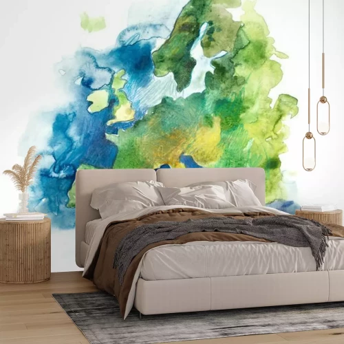 Fotobehang Europa op de kaart