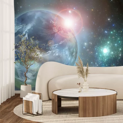 Fotobehang De aarde in de ruimte