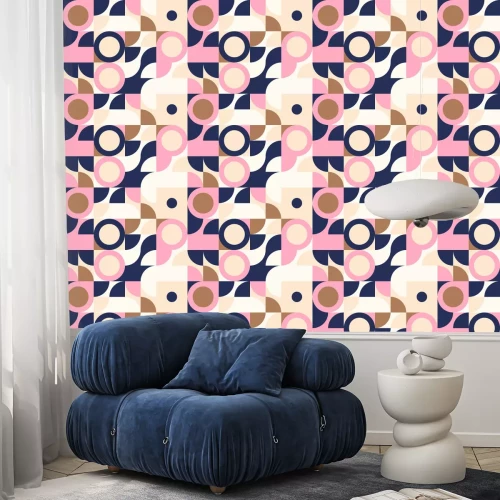 Behang Unusual Abstract Geometric Artwork