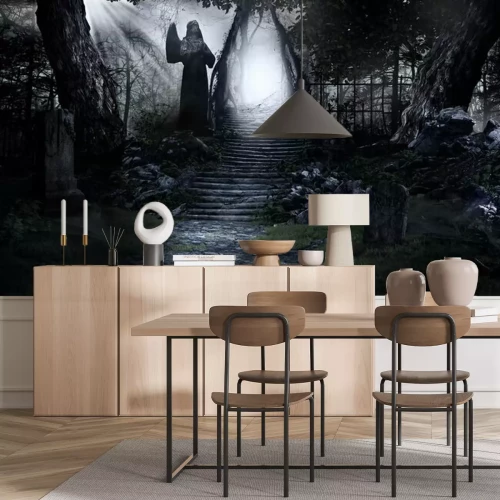 Fotobehang Fantasie kerkhof