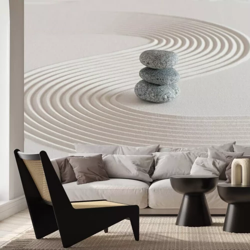 Fotobehang Stenen in een Japanse tuin