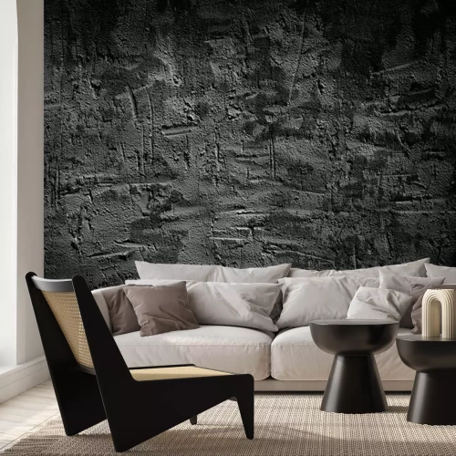 Fotobehang Krassen op grijs beton