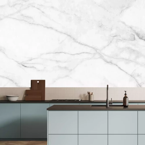 Fotobehang Panoramisch wit marmer