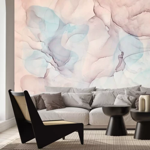 Fotobehang Rokerige pastelkleuren