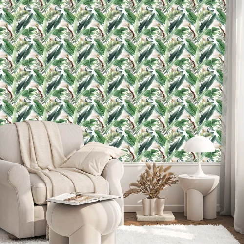 Behang Exotische vegetatie