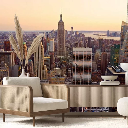 Fotobehang Skyline van Manhattan in New York