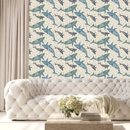 Behang De magie van de diepten van de oceanen