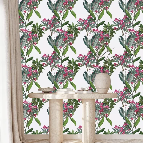 Behang Bloeiende oleander