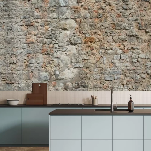 Fotobehang Oude stenen muur