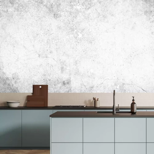 Fotobehang Wit beton zwart gebeitst