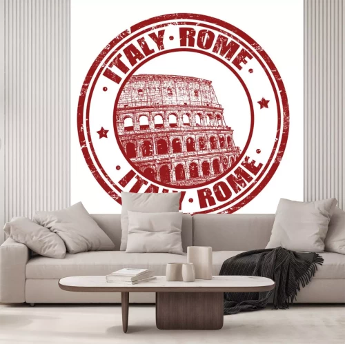 Sticker Italië, Rome stempel
