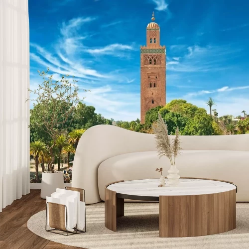 Fotobehang Belangrijkste plein van Marrakech in de oude Medina. Marokko.