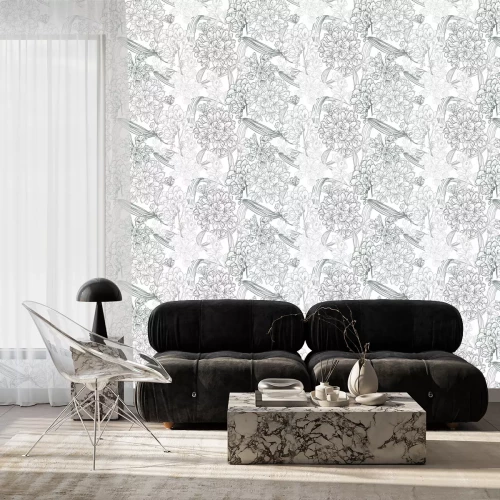 Behang Floral seamless pattern