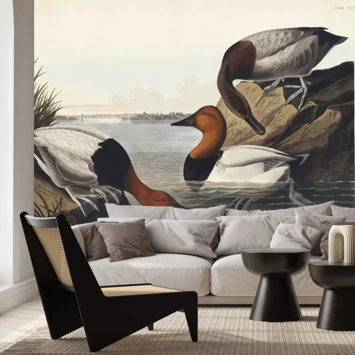 Fotobehang Witrugeend