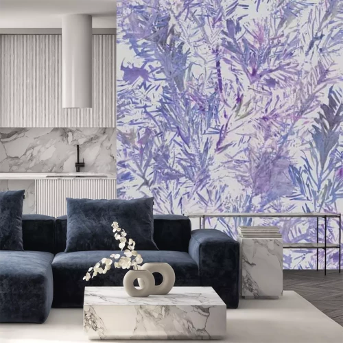 Fotobehang Paarse bladeren van planten