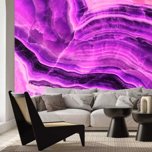 Fotobehang Amethist lijnen