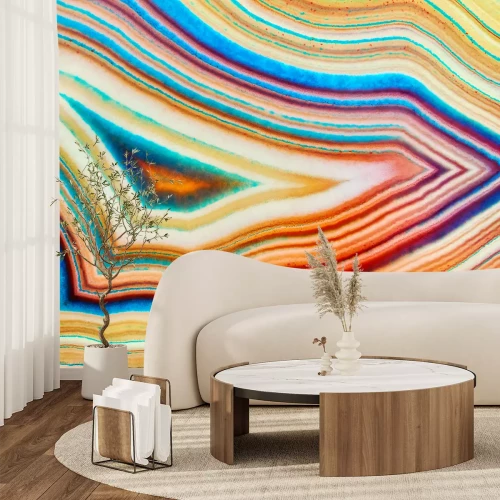 Fotobehang Kleurrijk agaat