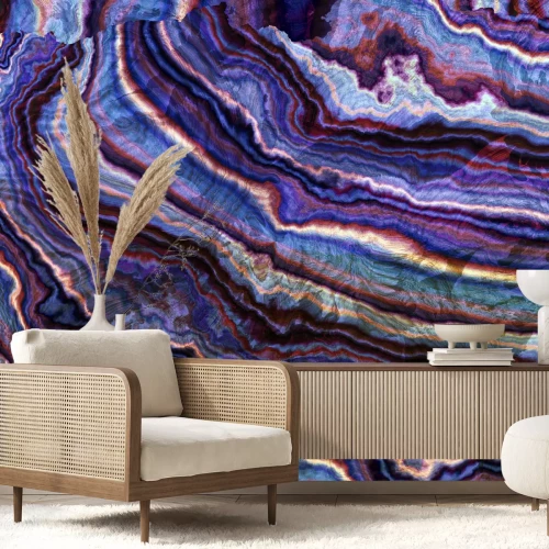 Fotobehang Macro mineraal strepen