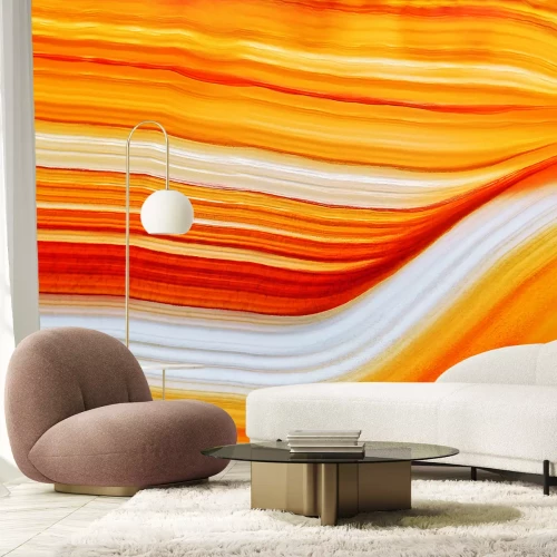 Fotobehang Oranje agaat