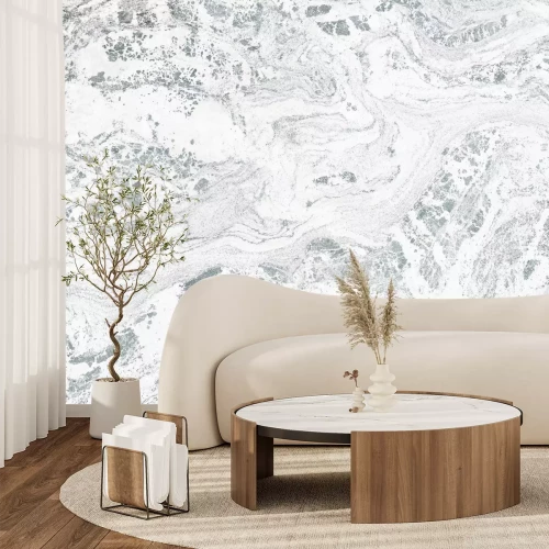 Fotobehang Grijze marmeren textuur