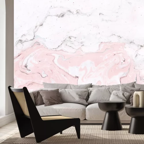 Fotobehang Zachtroze marmer
