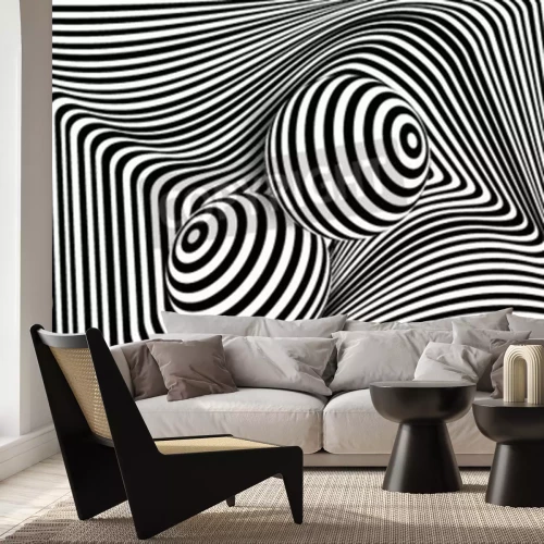 Fotobehang 3D ballen in pop-art stijl