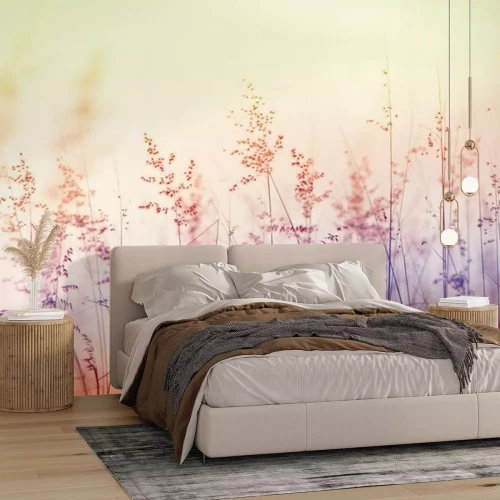 Fotobehang Drie kleuren gras