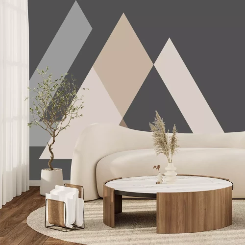 Fotobehang Reeks met regelmatige driehoeken