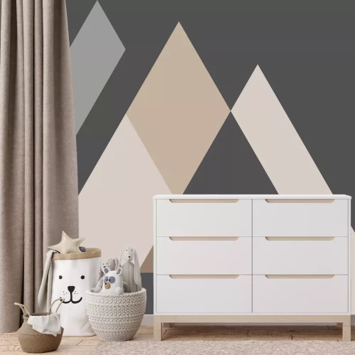 Fotobehang Reeks met regelmatige driehoeken