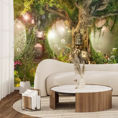 Fotobehang Sprookjesachtige boomhutten