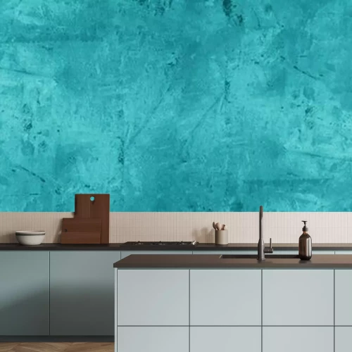 Fotobehang Betonnen muur in mariene kleur